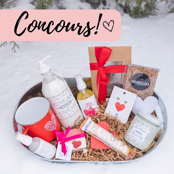 Concours Gagne un panier cadeau de produits faits avec amour au Québec!