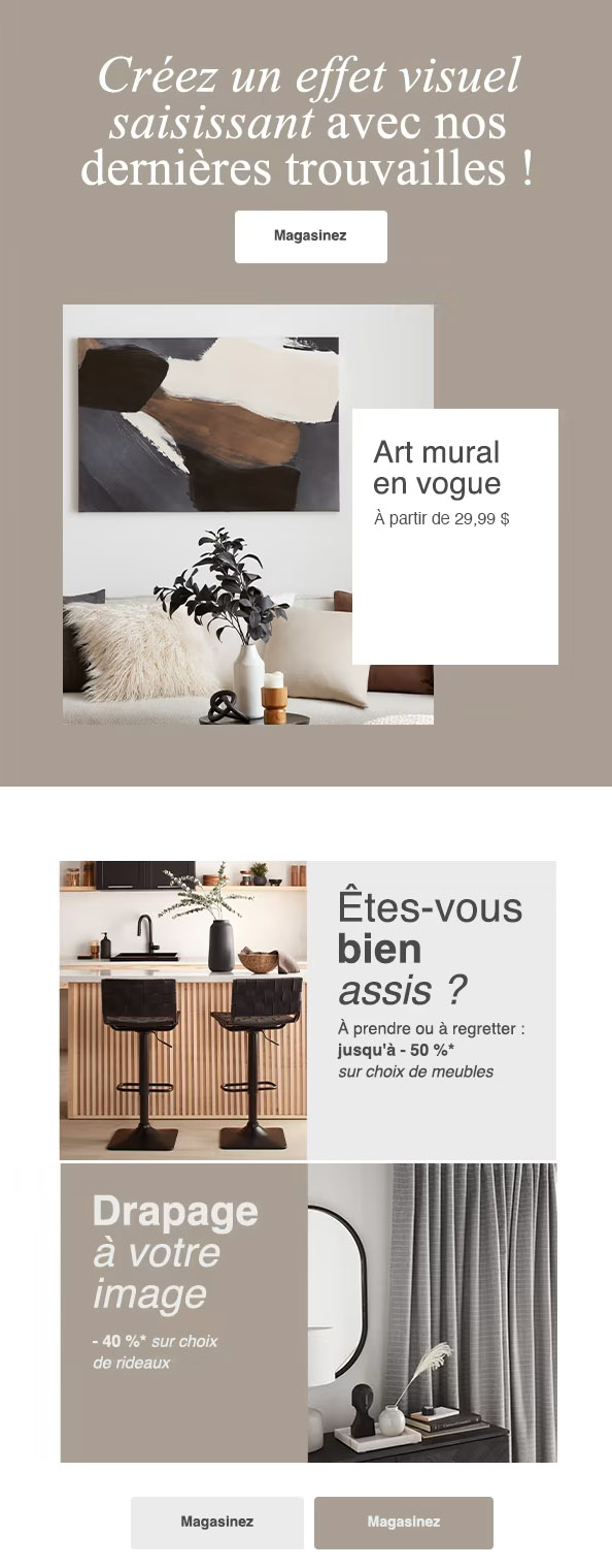 Incroyable ! Déco Murale jusqu'à - 50 % !