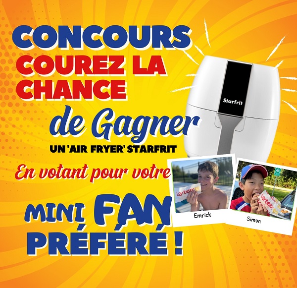 Concours Gagnez un Air Fryer Starfrit!