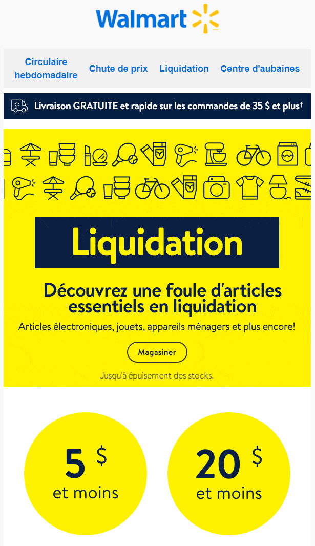Nous avons une Foule d'Articles Essentiels en Liquidation