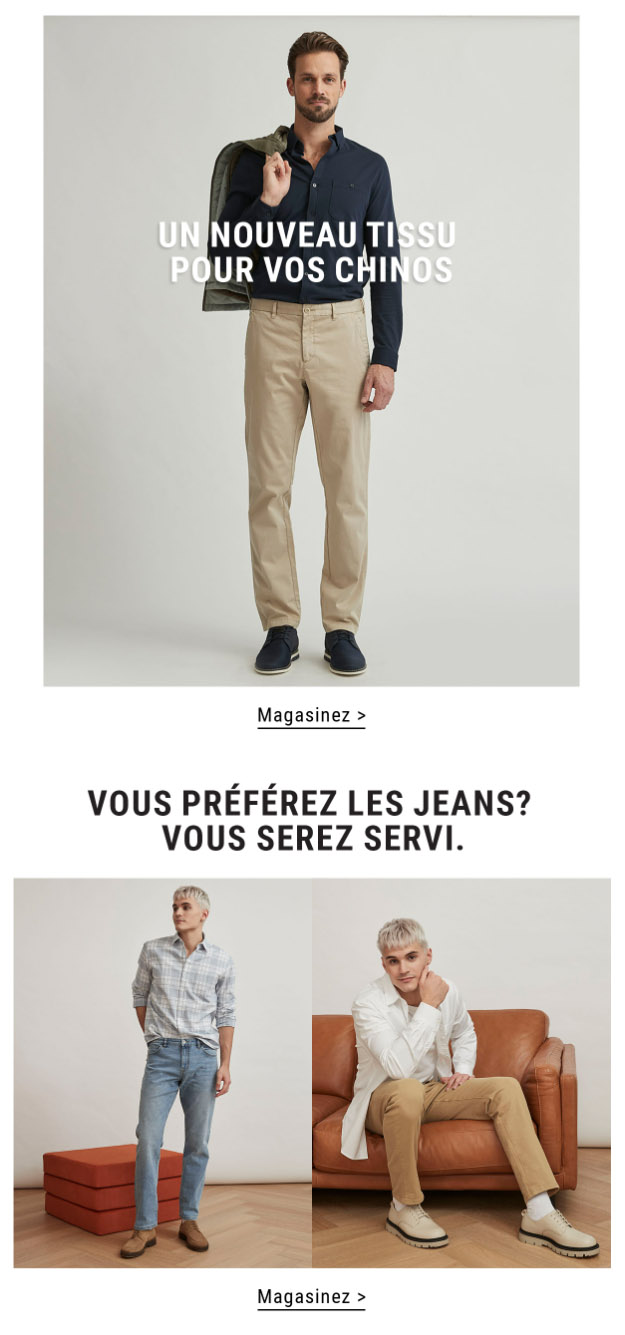 PLUS QUE 48 H POUR LE 25 % SUR LES PANTALONS ET VESTONS