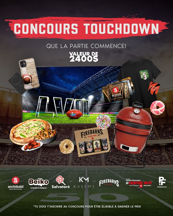 Concours GAGNEZ LE KIT DE RÊVE d’une valeur de 2400$ pour recevoir au grand match de l’année!