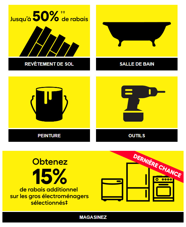 Économisez GROS sur une Grande Sélection d'Articles!