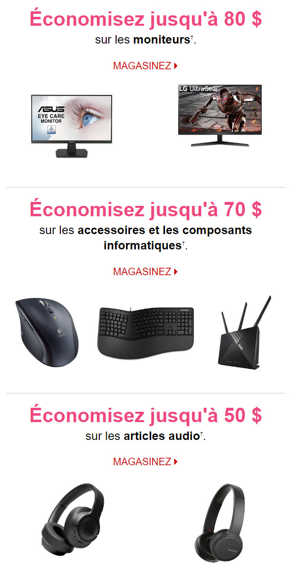 Ne manquez pas les MEILLEURES AUBAINES de cette Semaine