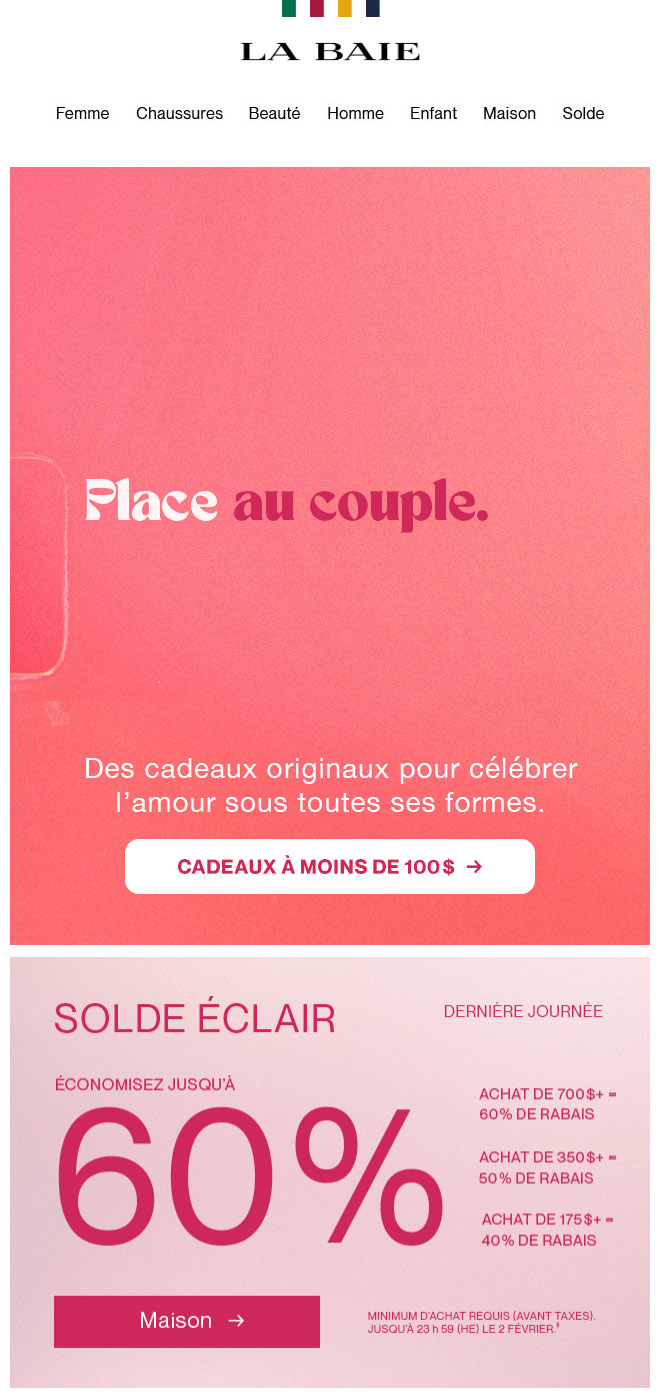 Cadeaux pour la Saint-Valentin à Moins de 100 $