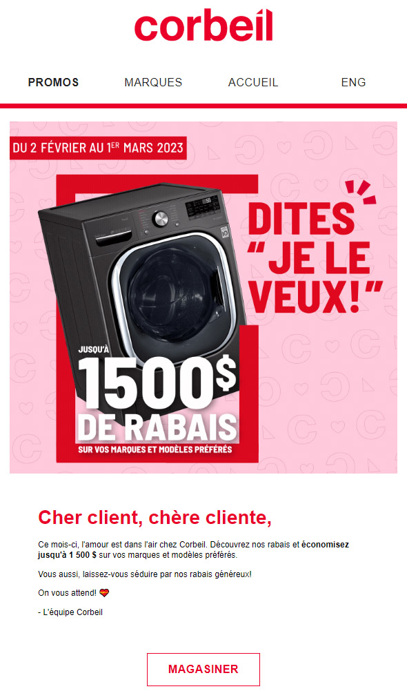 Succombez à nos Rabais Irrésistibles
