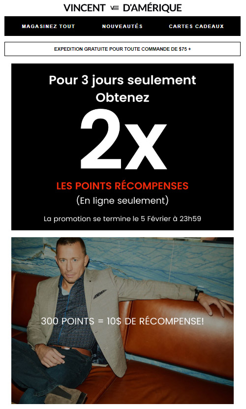2X POINTS