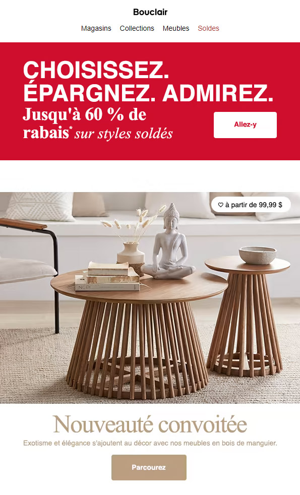 Vous ne pourrez résister : jusqu'à - 60 % sur Styles Soldés