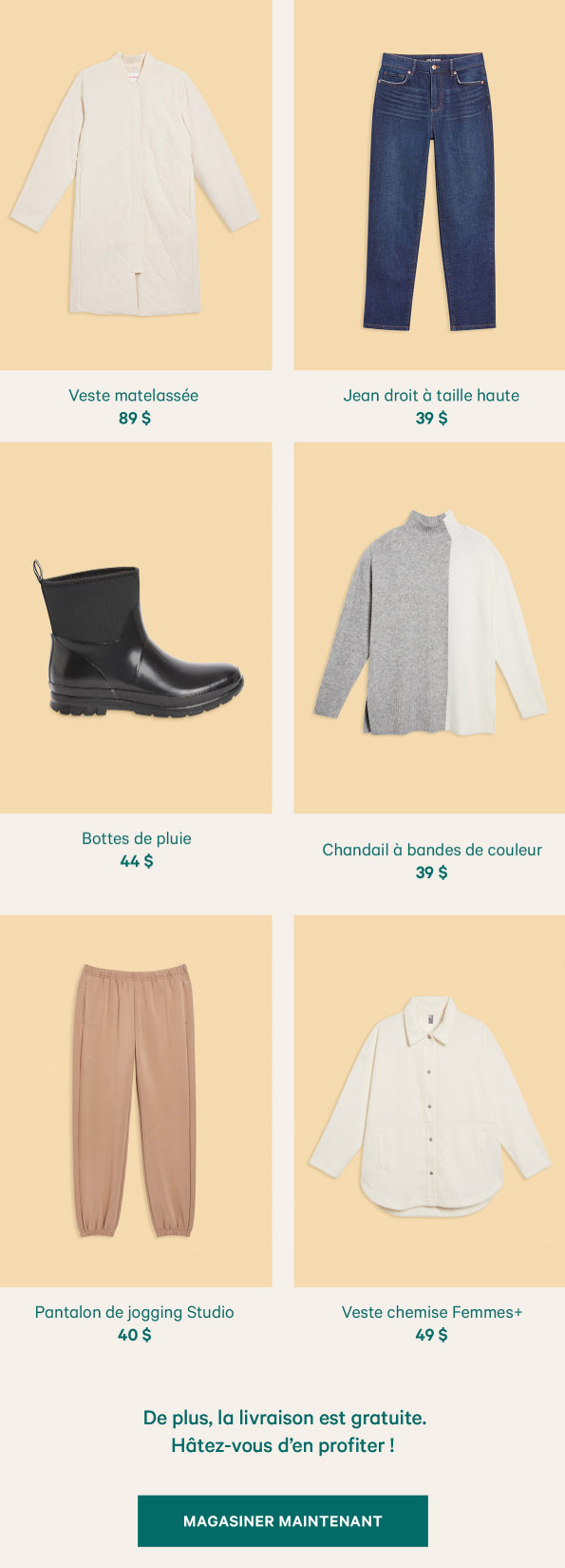 En Ligne Seulement: dépensez 75 $+, obtenez 20 $ de Rabais