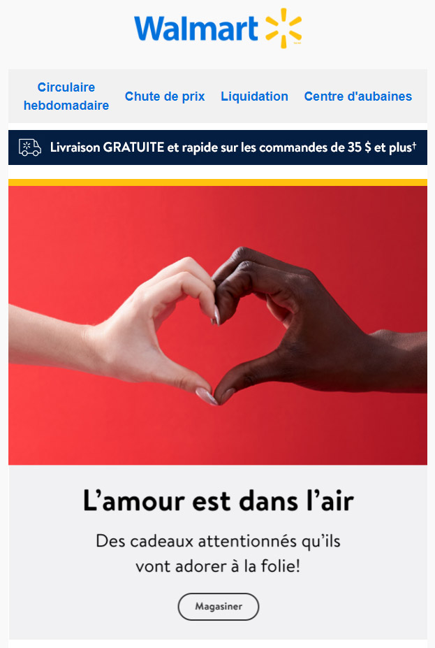L'Amour est dans l'Air et les Ensembles-cadeaux le sont aussi
