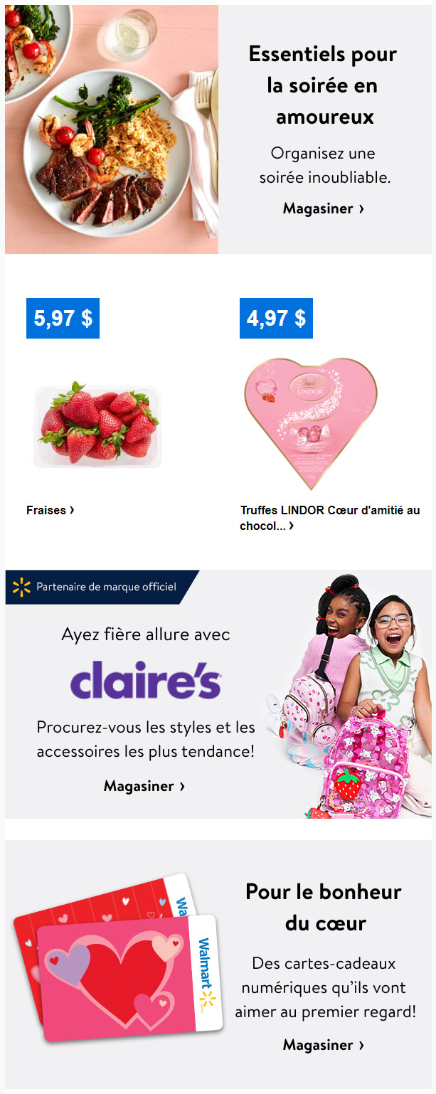 L'Amour est dans l'Air et les Ensembles-cadeaux le sont aussi