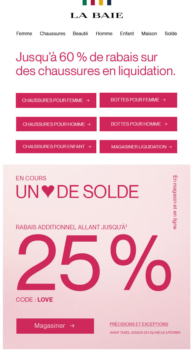 Jusqu'à 60 % de Rabais sur des Chaussures pour toute la Famille