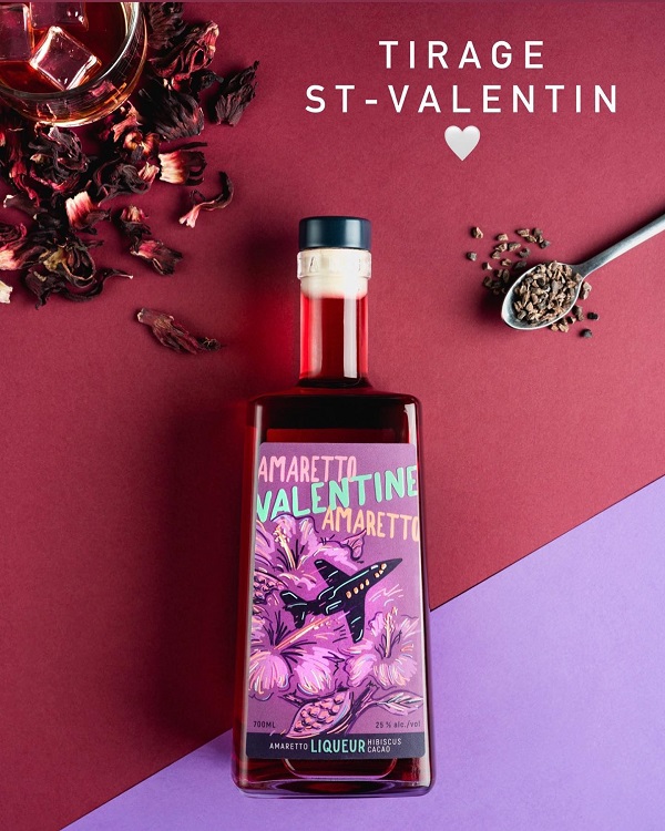 Concours Gagnez une bouteille d'Amaretto Valentine et une boîte de 12 chocolats aromatisé avec alcools!