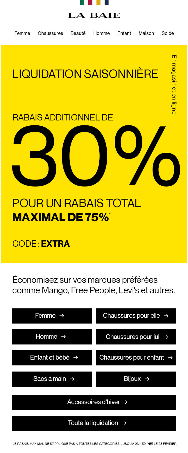 La baie en ligne chaussures cheap