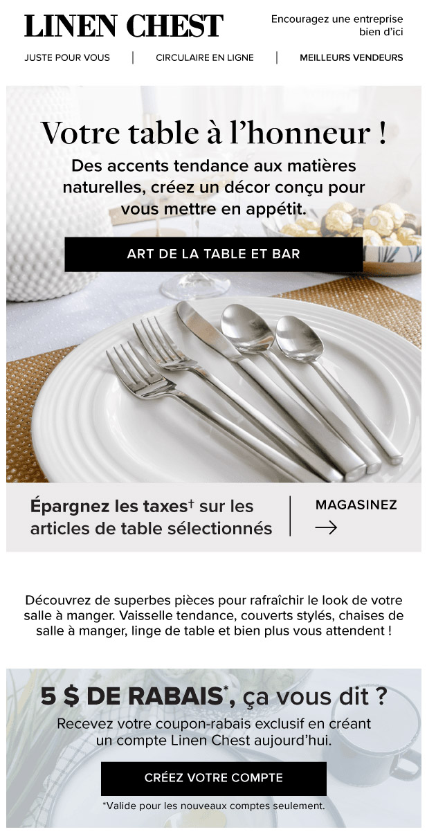 Devinez quoi? Les NOUVELLES Tendances pour la Table sont Arrivées!