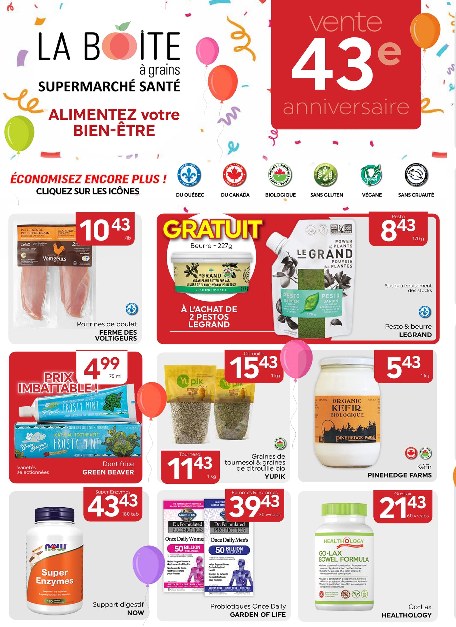 Circulaire La Boite à Grains - Page 1