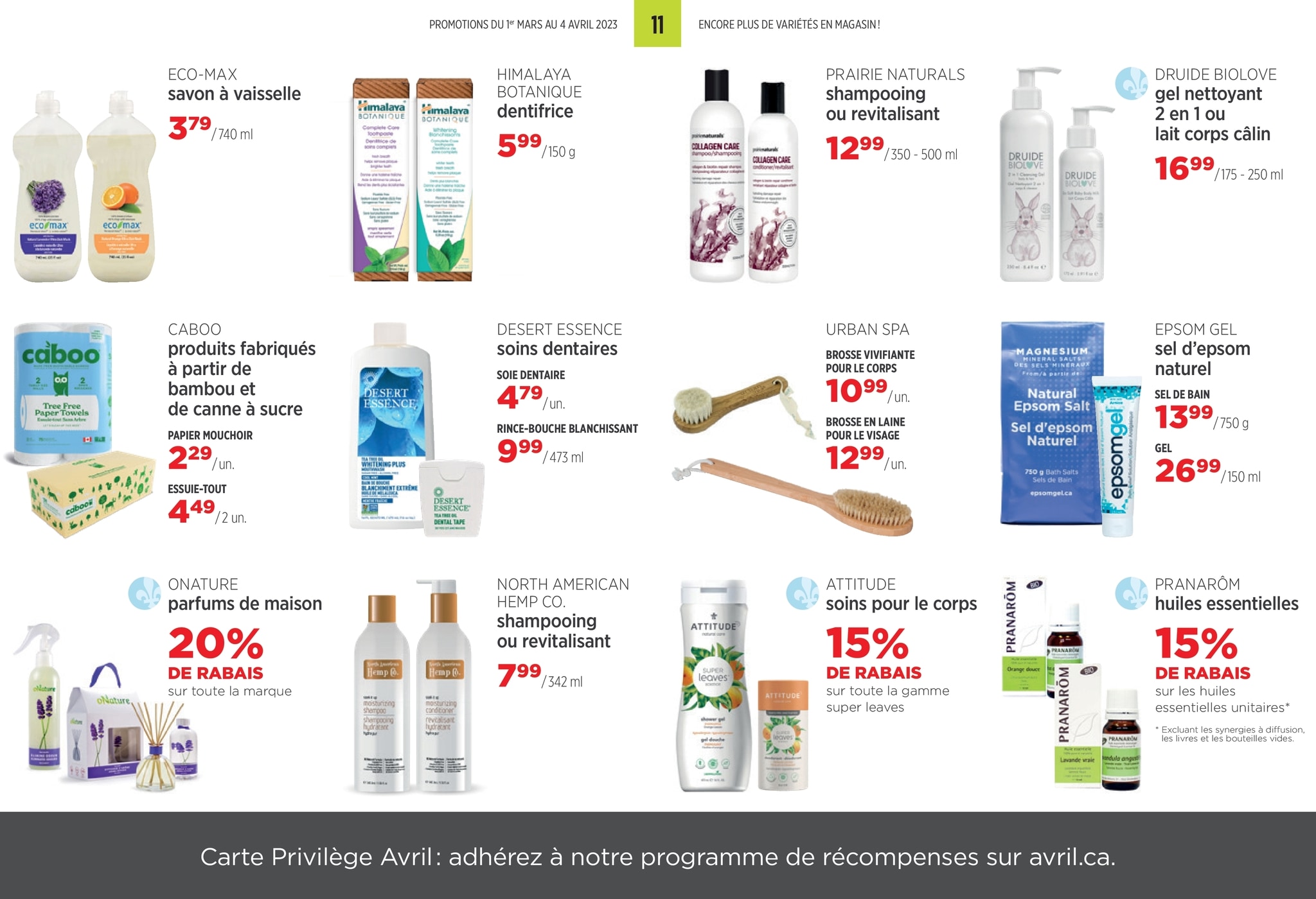 Circulaire Avril - Supermarché Santé - Page 11