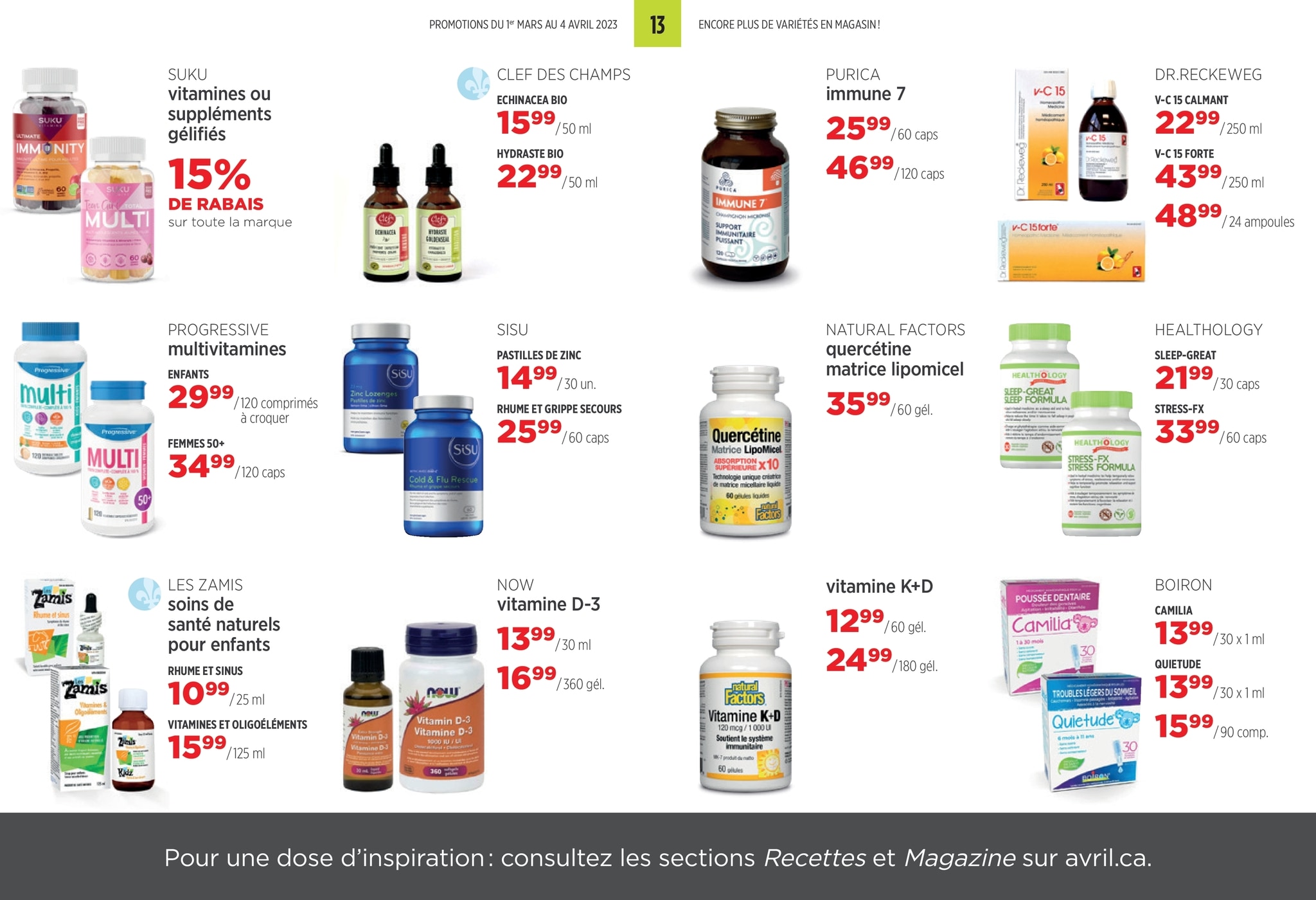Circulaire Avril - Supermarché Santé - Page 13