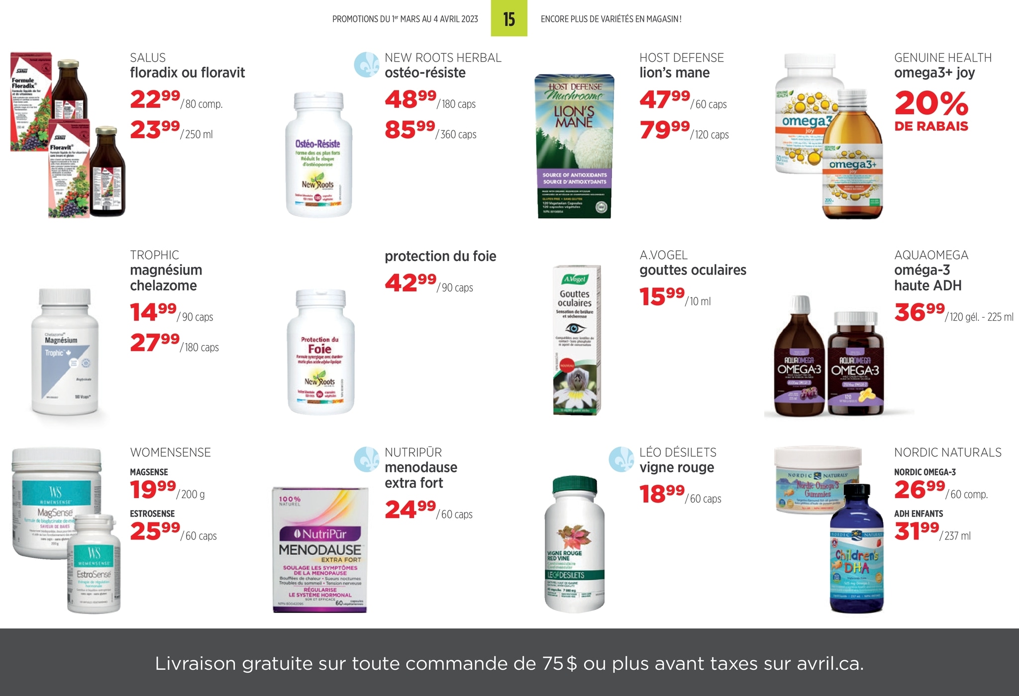 Circulaire Avril - Supermarché Santé - Page 15