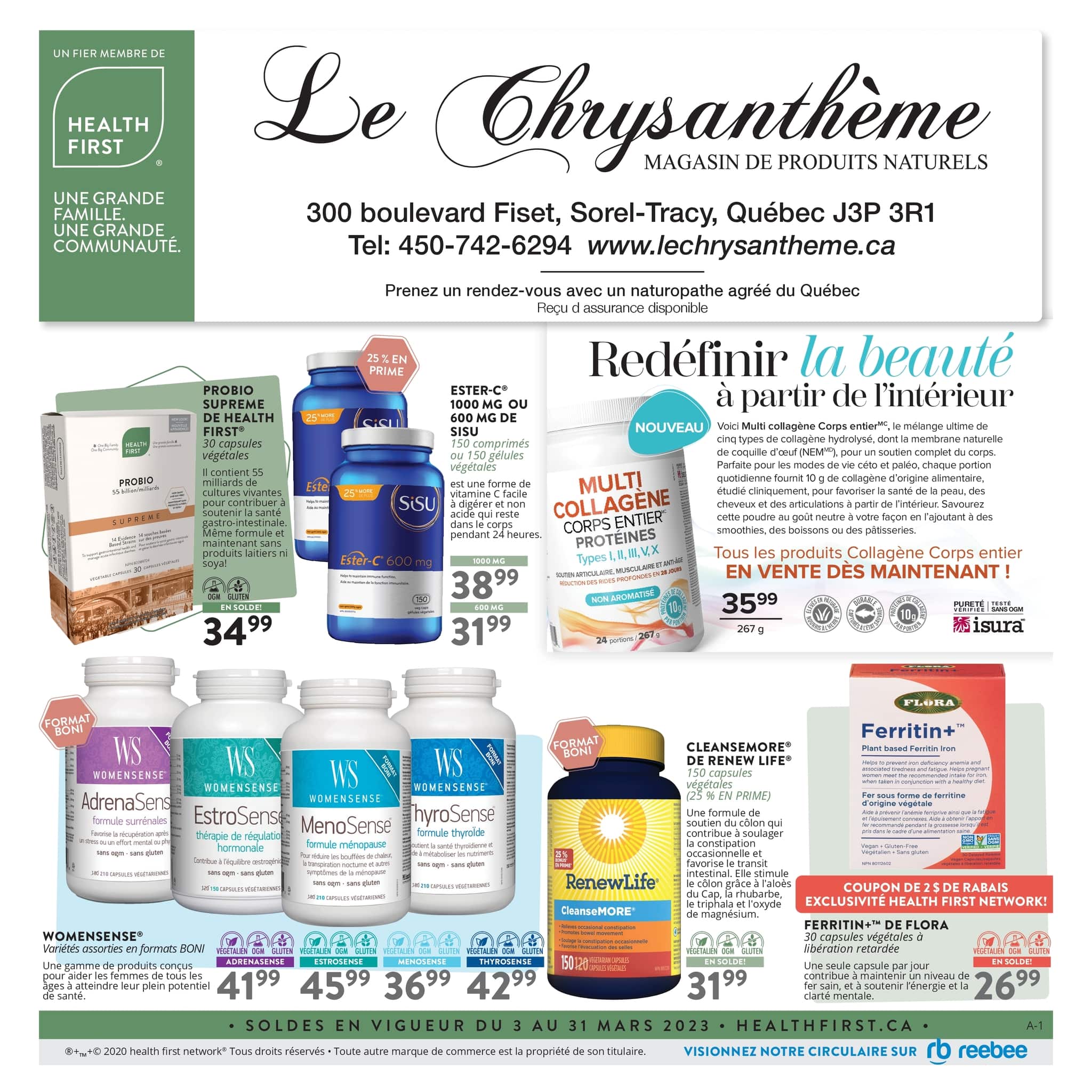 Circulaire Le Chrysanthème - Page 1