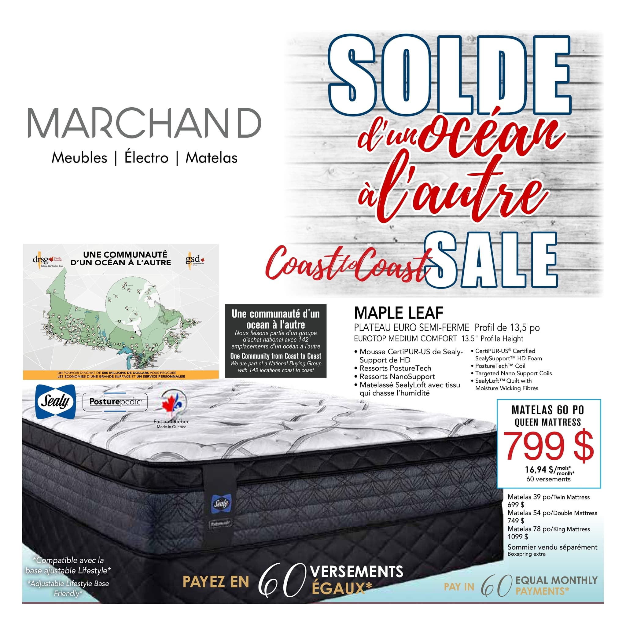 Circulaire Meubles Marchand - Matelas - Page 1