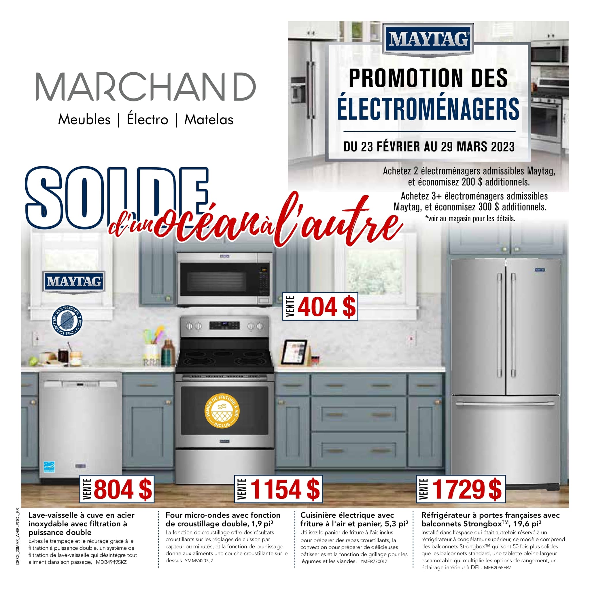 Circulaire Meubles Marchand - Maytag KitchenAid - Page 1