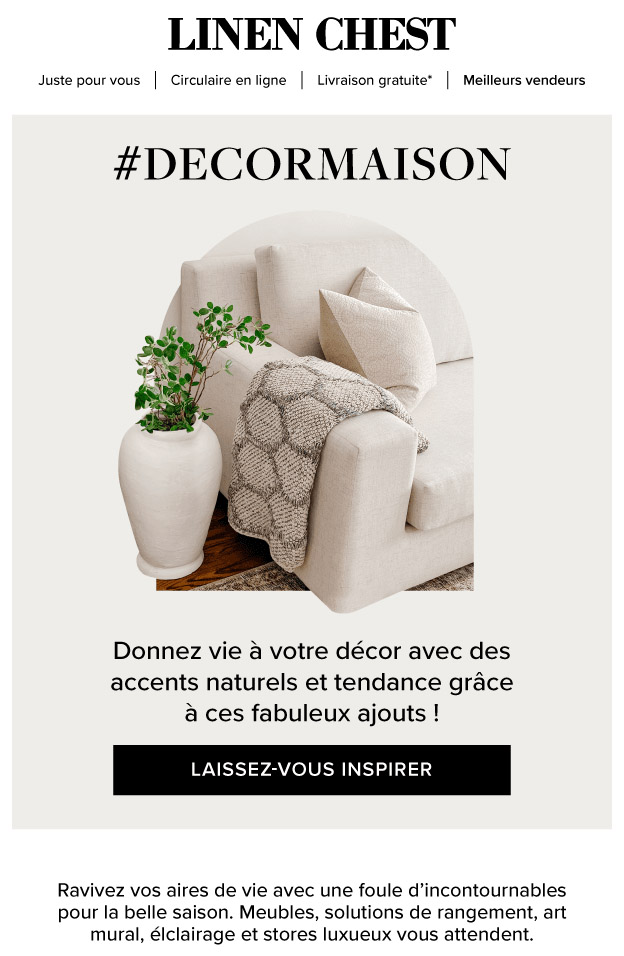 Nouvelle Saison, Nouveau Look! Renouvelez votre DECORMAISON