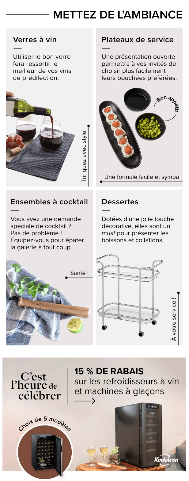 Santé! On fait un 5 à 7... à la Maison!