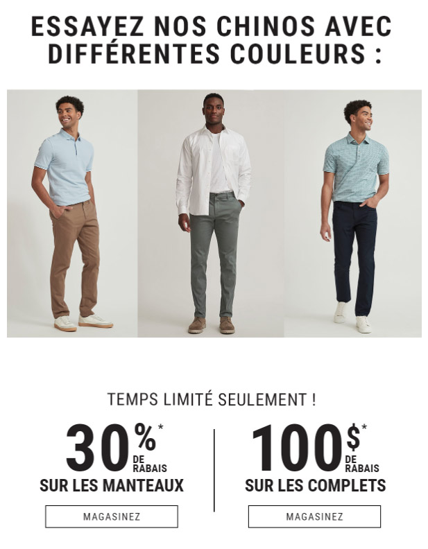 Il y a d'autres Chinos là-dedans...