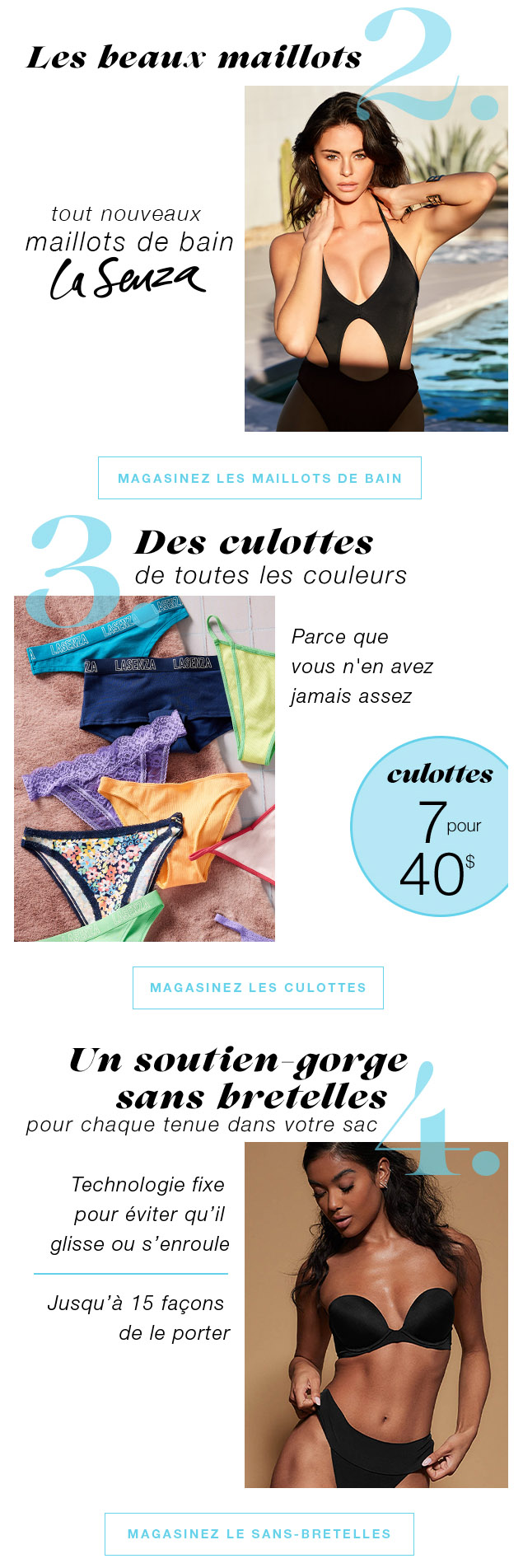 Les Items à Glisser dans votre Valise pour la Semaine de Relâche! (PLUS, SOUTIENS-GORGE REMIX 22 $)