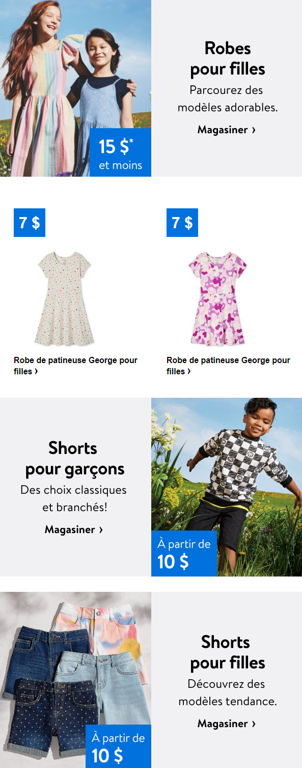 Nouveaux Vêtements à partir de 5 $ pour Enfants