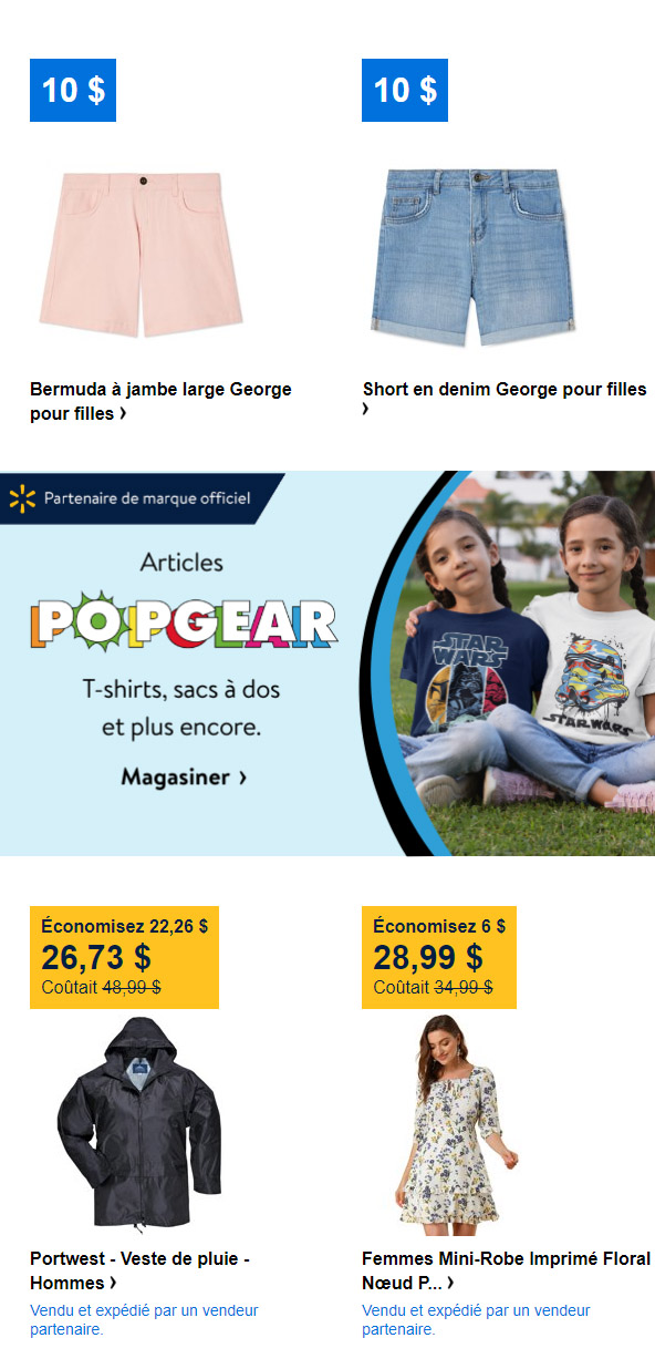 Nouveaux Vêtements à partir de 5 $ pour Enfants