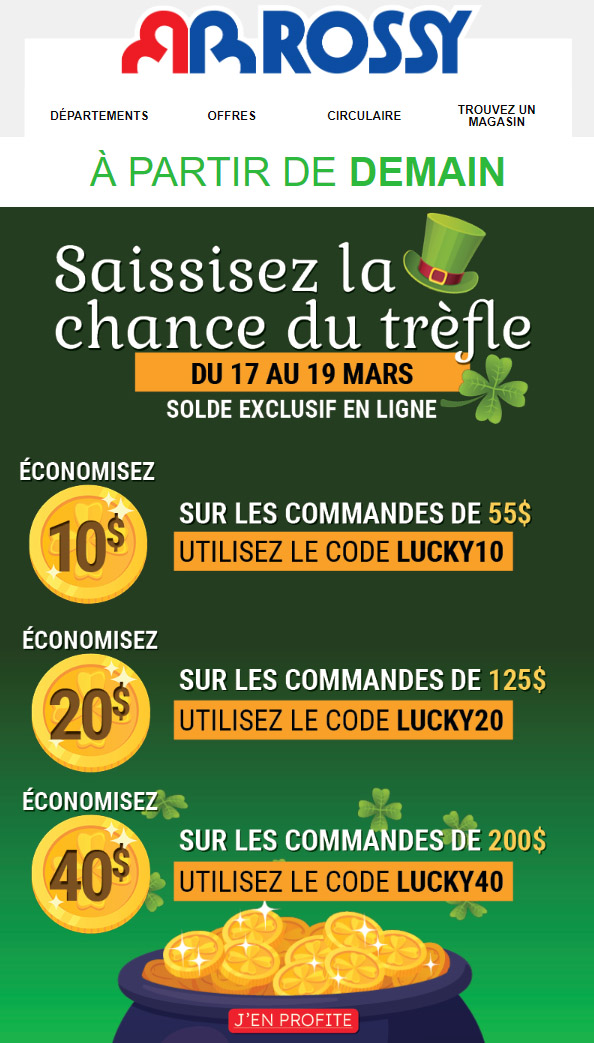 De la Chance, vous allez en avoir !