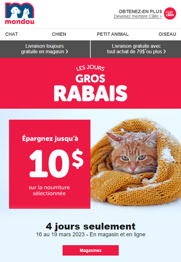 Les Jours Gros Rabais !