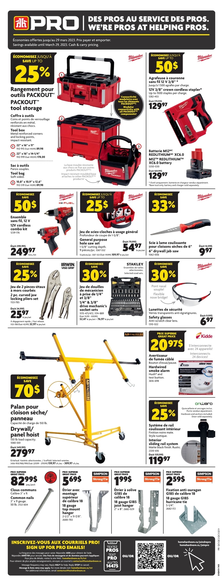Circulaire Home Hardware - PRO