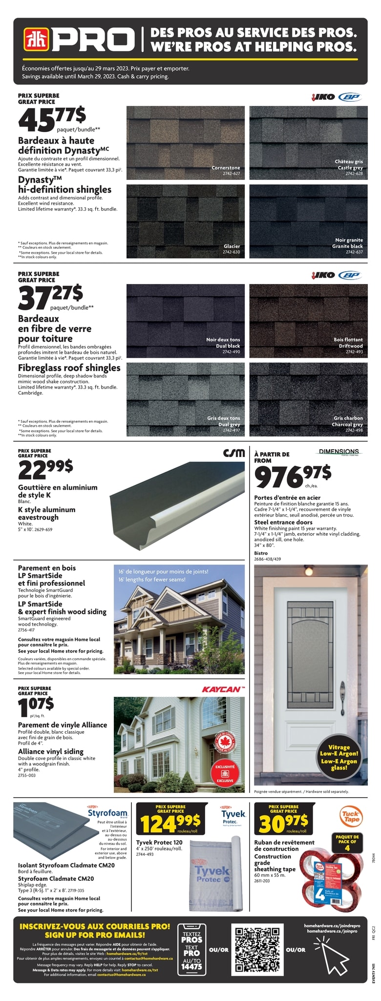 Circulaire Home Hardware - PRO