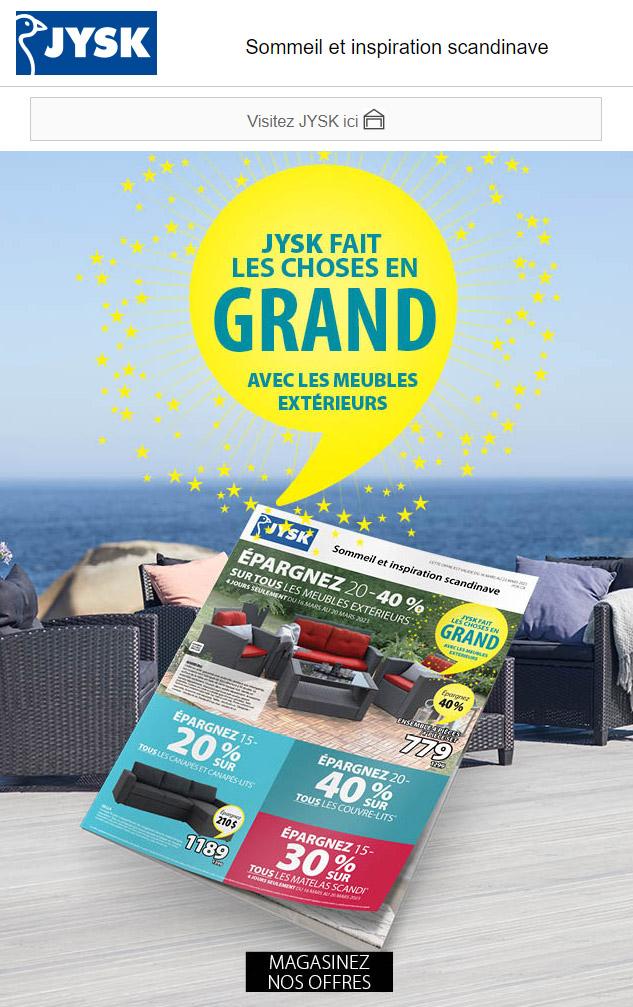 Tout le Mobilier de Jardin est en vente !