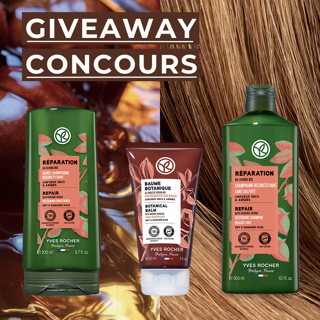 Concours Gagnez 6 produits Yves Rocher de la gamme Réparation une valeur de 120$ !