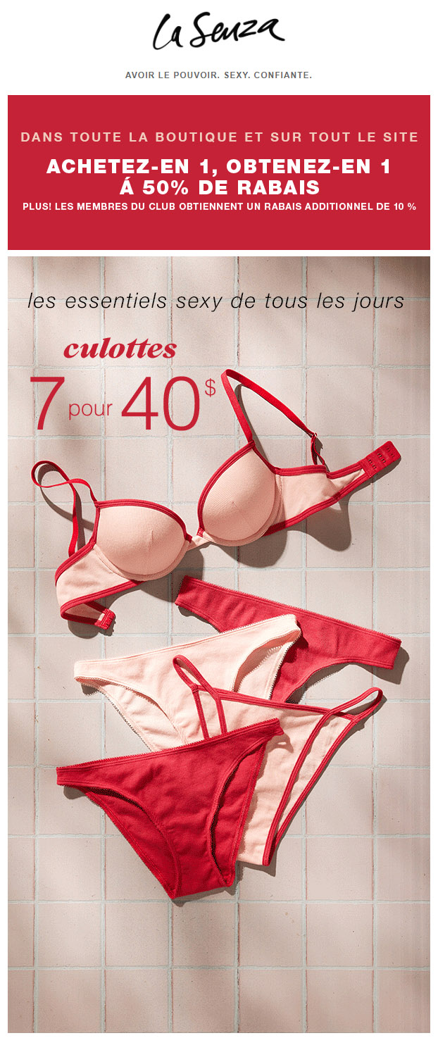 Promotion A1O1 à 50 % de Rabais en Boutique et en Ligne