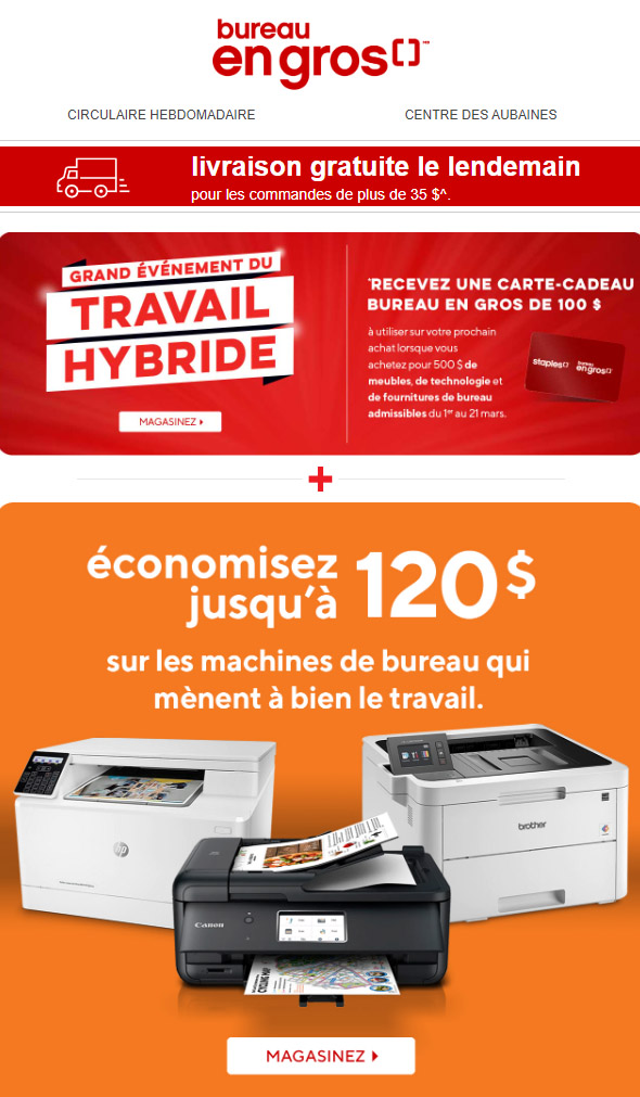 C’est Maintenant : GROSSES Économies sur les Imprimantes, et plus!
