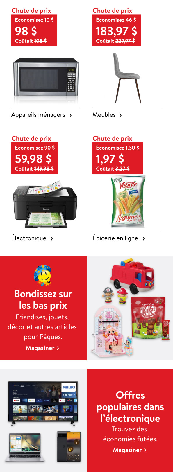 Chutes de Prix Printanières