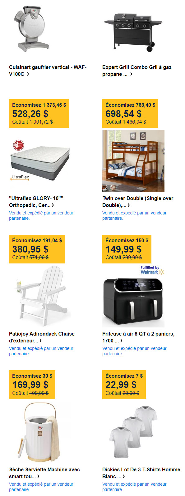 Chutes de Prix Printanières
