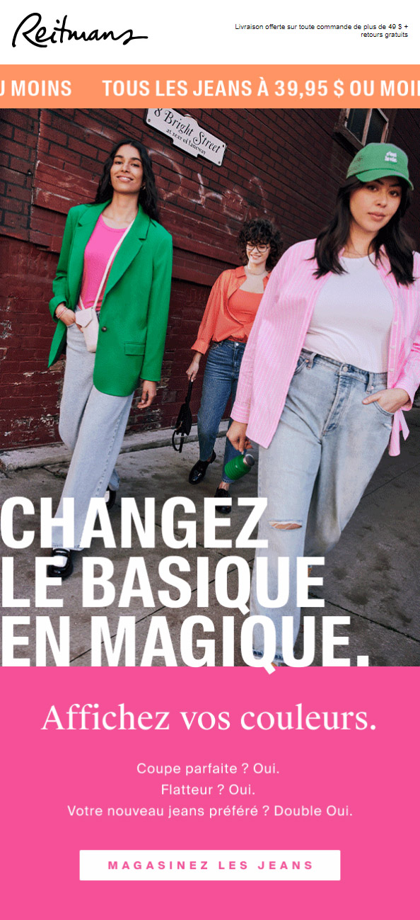Les Jeans Parfaits sont arrivés