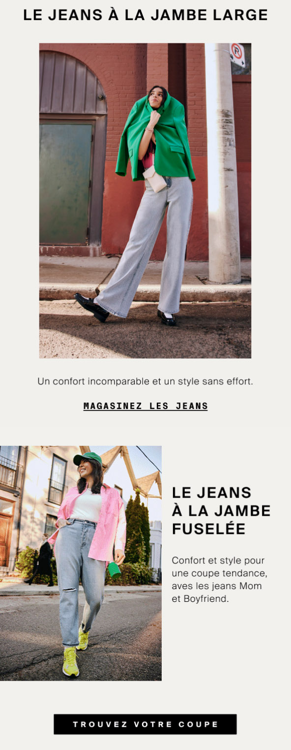 Les Jeans Parfaits sont arrivés