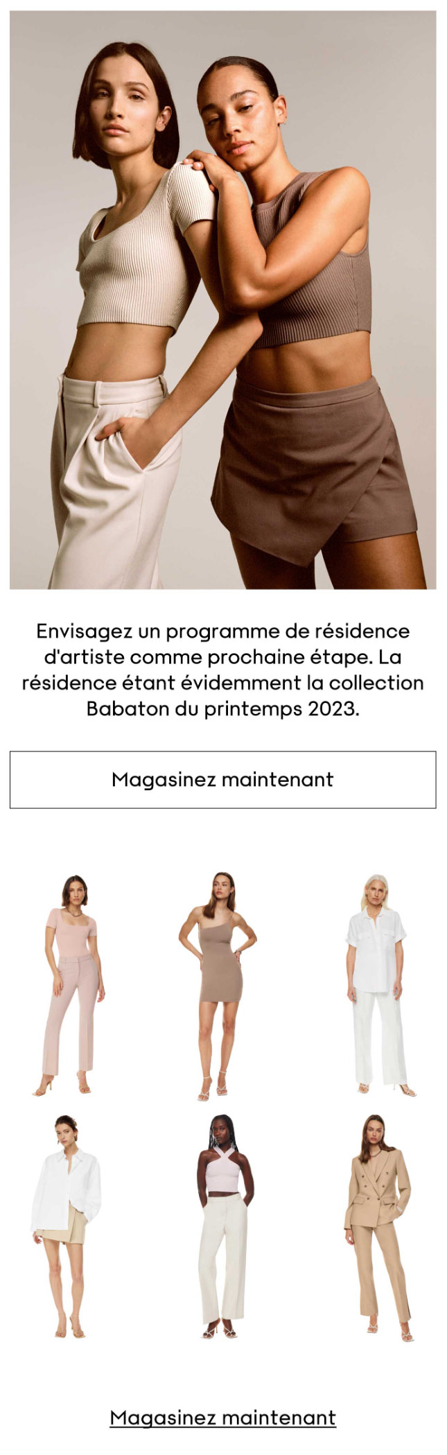 Séance Studio avec la Collection Babaton du Printemps 2023