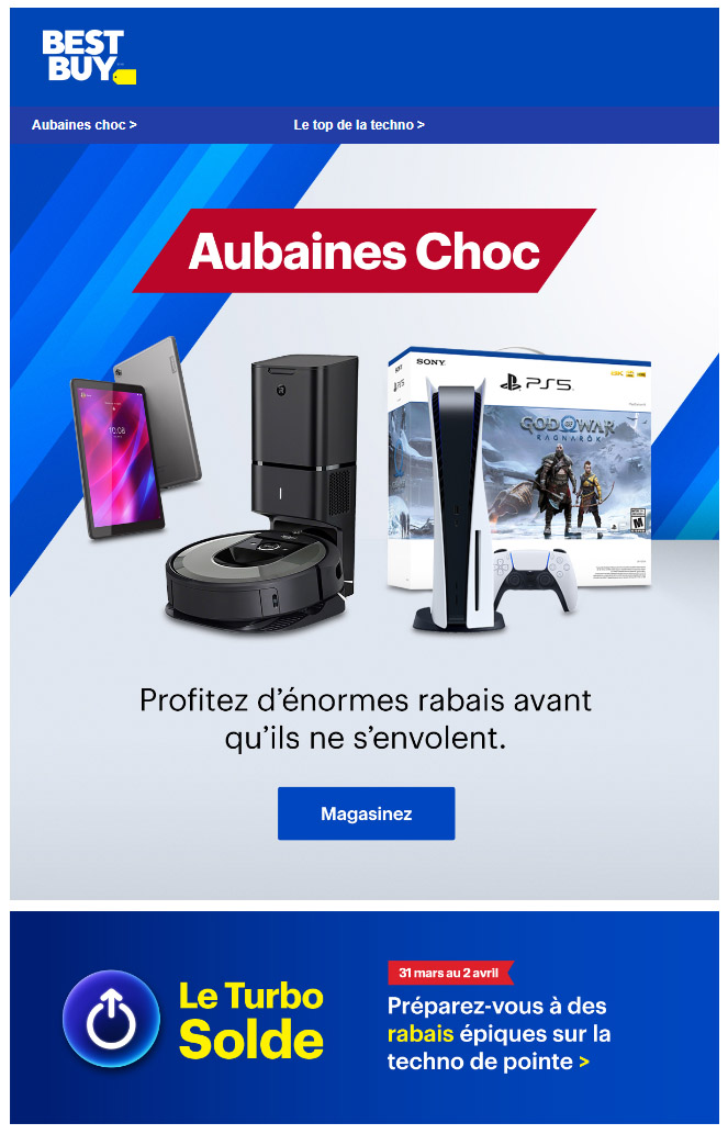 Les Aubaines Choc arrivent (y compris sur la PS5!)