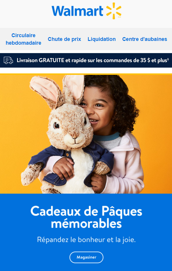 Célébrez Pâques avec Walmart