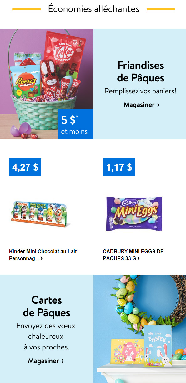 Célébrez Pâques avec Walmart