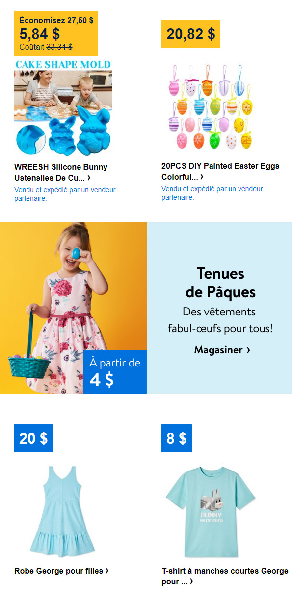 Célébrez Pâques avec Walmart