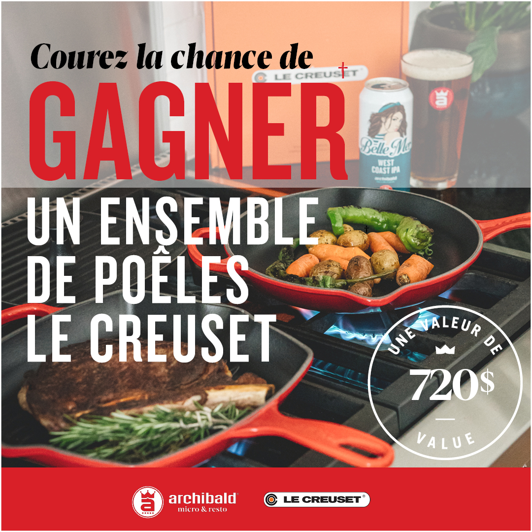 Concours Gagnez un ensemble de poêles Le Creuset!